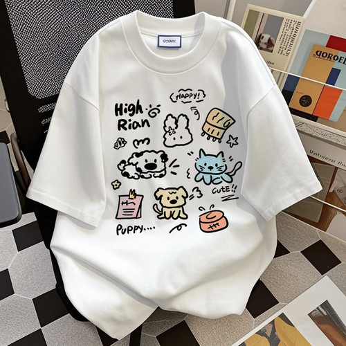 Clearance Bargains~Last Chance Discounted Brand Removal Specialist Counter Retrieval 100% Pure Color Letter White Short Sleeve T-Shirts for Men and Women