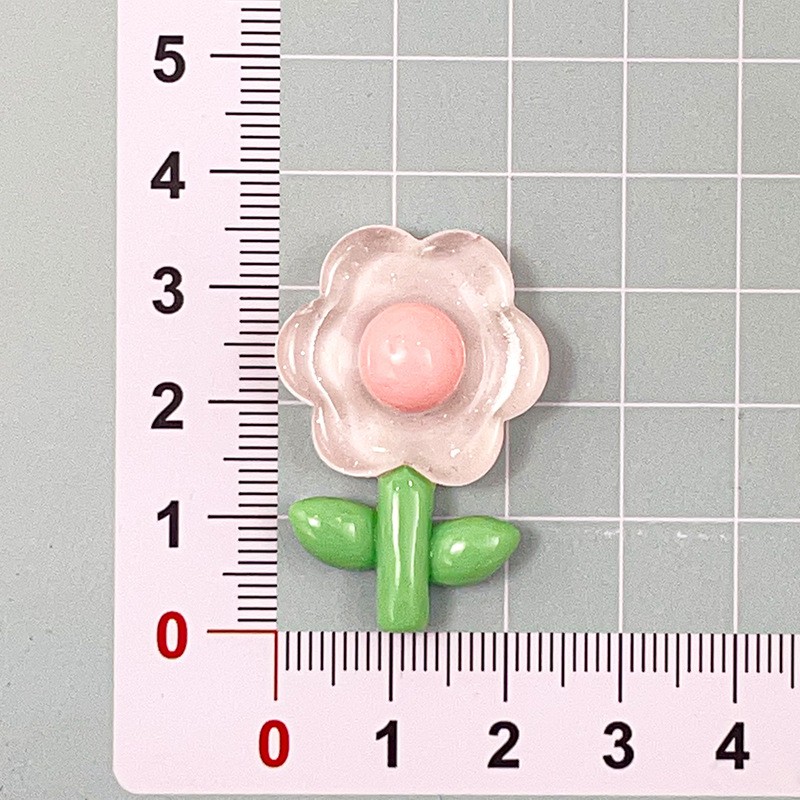 Flor transparente fresca accesorios de resina teléfono móvil shell cargador cubierta protectora accesorios taza agua pegatinas diy accesorios para el cabello material