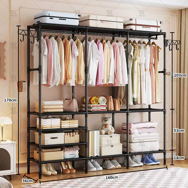 Garment Rack Freestanding Hanger Home Minimalist from Yomiego