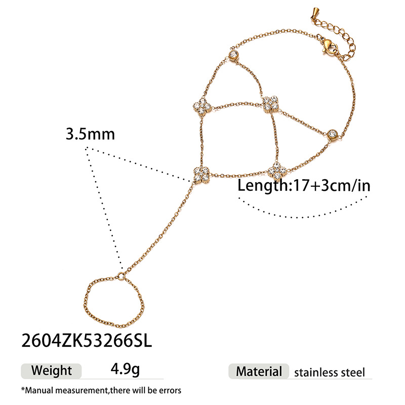 Brazalete de Trébol de cuatro hojas 2604zk53266sl