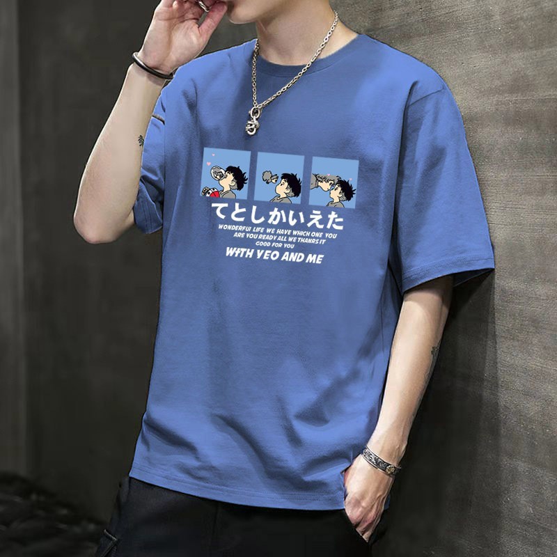 夏季新款短袖T恤男纯详情图18