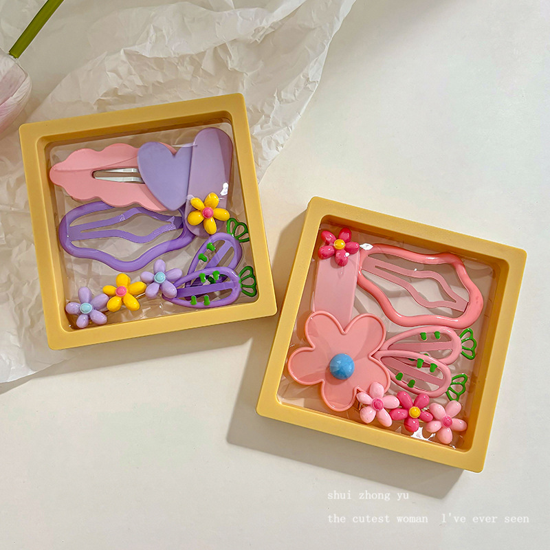 Clip de cabello de dopamina para niñas broche de cabello de la frente broche de cabello rotura BB clips lateral clips de cabello de bebé clips de frangeo toque