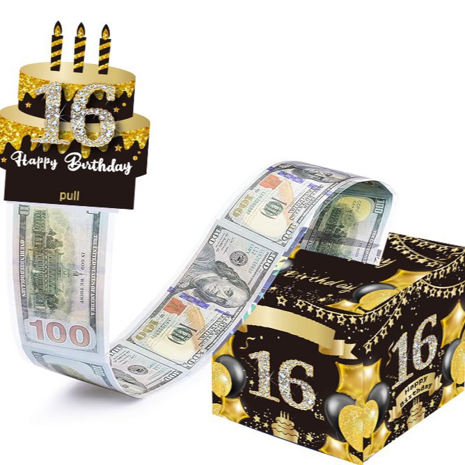 现货送生日抽钱盒16