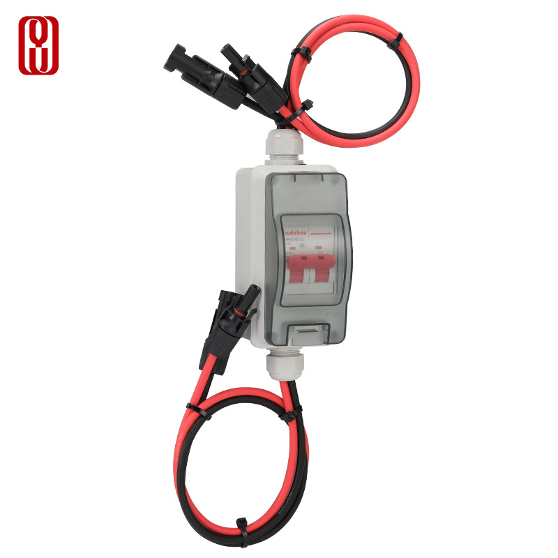 Interruptor de circuito transfronterizo fotovoltaico DC bus interruptor de interruptor de caja de distribución 2P a prueba de agua fábrica de interruptores