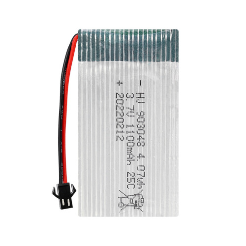 Factory sales X5SW aircraft battery 3.7V 1100mAh model aircraft accessories 25C magnification 903048 drone battery