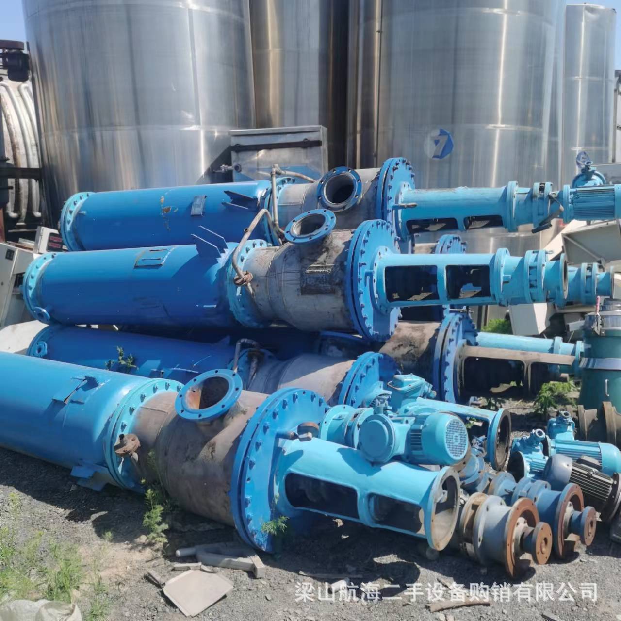 刮板薄膜蒸发器提盐设备 污水处理蒸发器 二手浓缩降膜蒸发器 mvr