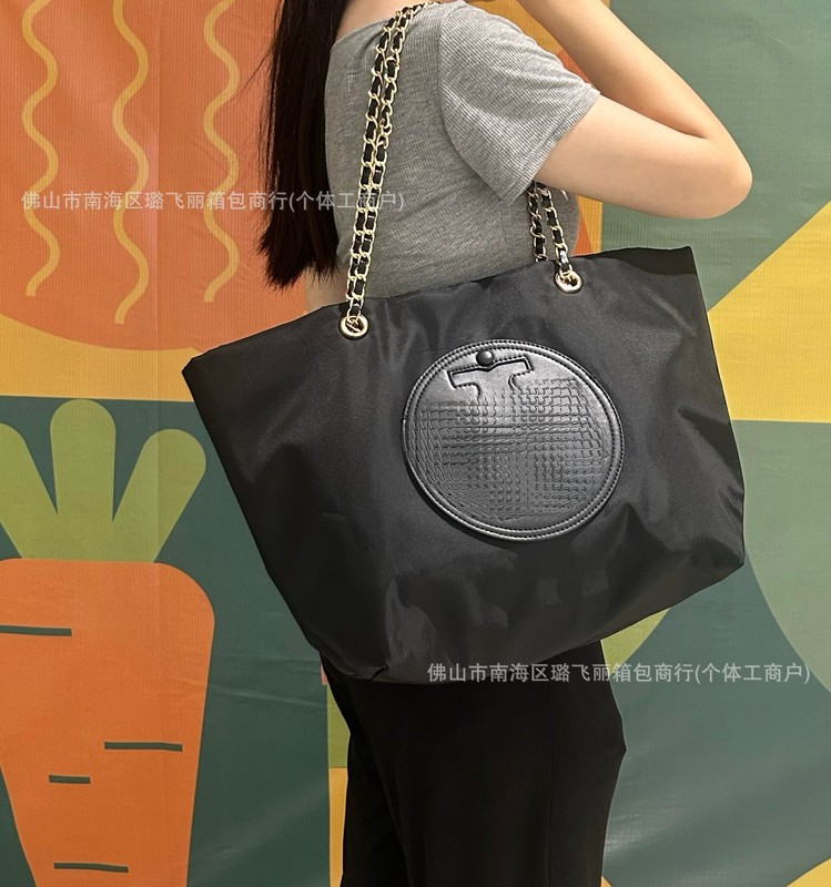 夏日新款Ella同款女包休闲慵懒风托特包手提包简约纯色尼龙大容量|undefined