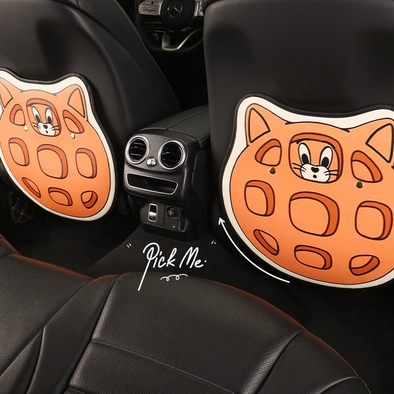 Симпатичный автомобиль анти-удар коврик заднее сиденье заднее сиденье детское анти-грязный износостойкий кожаный защитный коврик автомобиль мультфильм анти-грязный