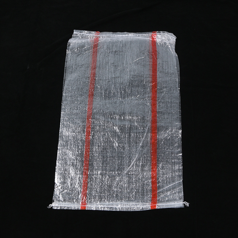 Bolsa de tejido productos agrícolas melón, frutas y verduras bolsa de tejido bolsa de embalaje PP plástico transparente bolsa de embalaje de maní de patata personalizada