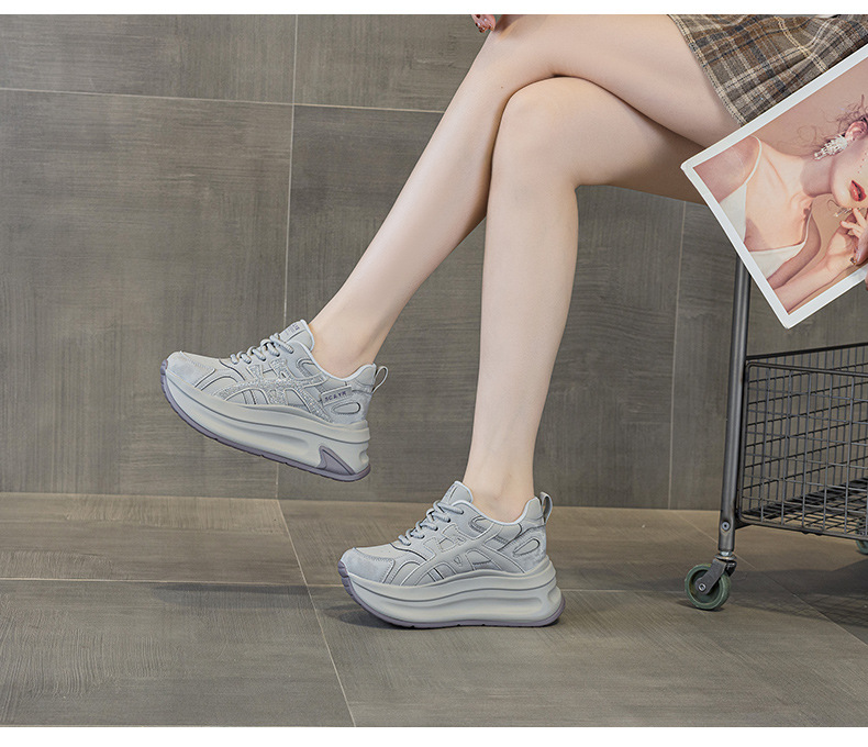 Giày sneaker nữ đế dày phong cách thể thao thời trang — M2997-1 Lông xám, M2997-1 Lông champagne, M2997 Lót đơn champagne, M2997 Lót đơn xám chi tiết 25