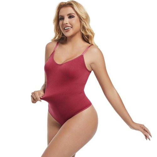 Cross-border hot-selling seamless body-shaping one-piece waist-reducing and buttock-lifting large-size g-string triangle underwear strap tight-fitting corset 