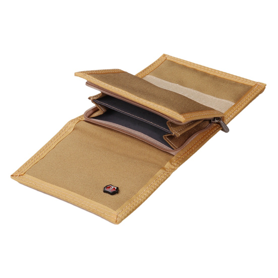 2023 nueva moda retro corto jemiru billetera de lona tríptico estudiante tela cremallera cartera monedero titular de la tarjeta