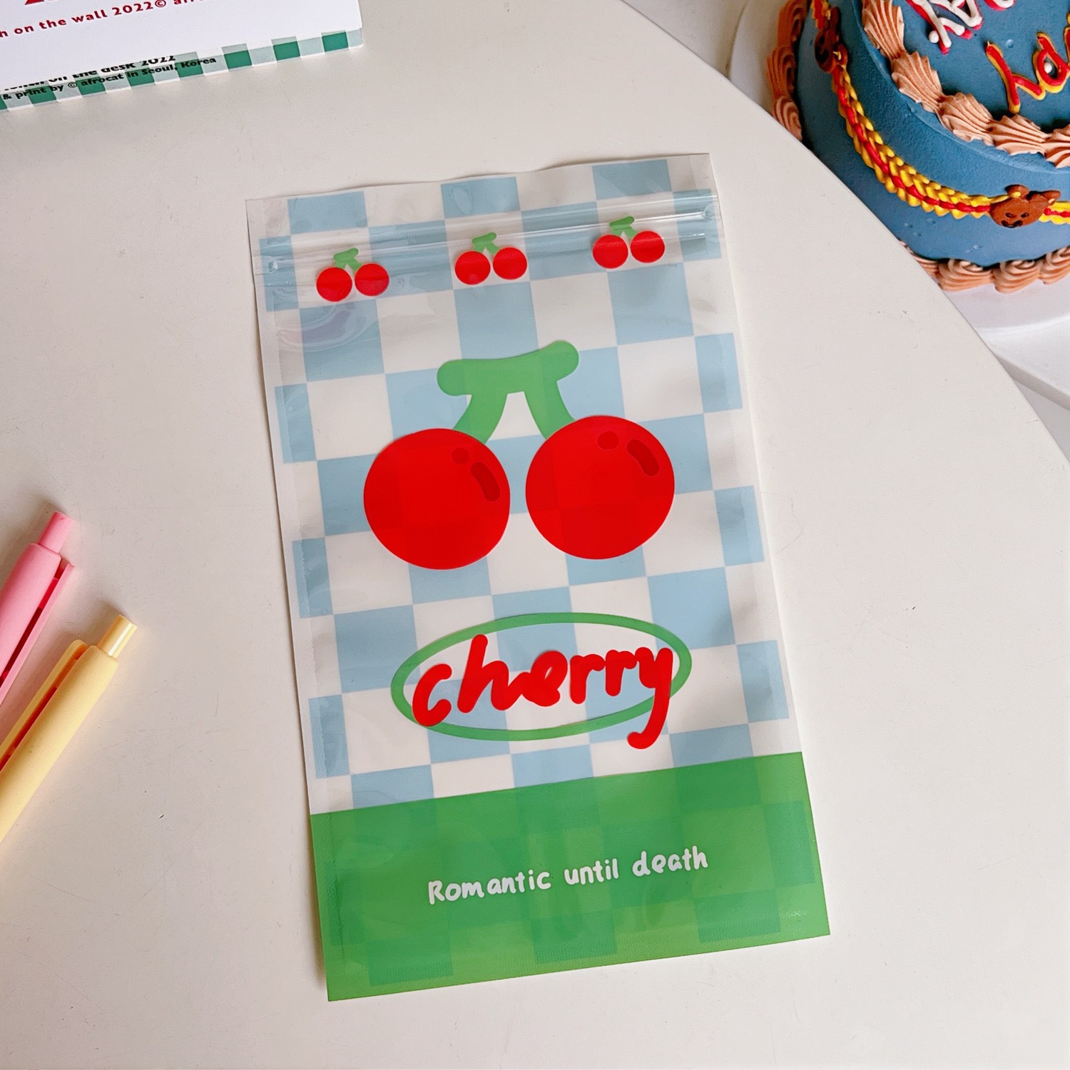 Tengyi conjunto-nombre autorizado lindo cachorro de dibujos animados ziplock bolsa impermeable a prueba de polvo chica multifuncional bolsa sellada al por mayor