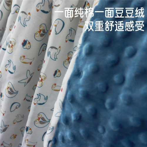 NOOER Bestselling Calming Dou Dou Blanket Summer Air Conditioner Blanket Baby Pure Cotton Cover Blanket Baby Children's Bedding