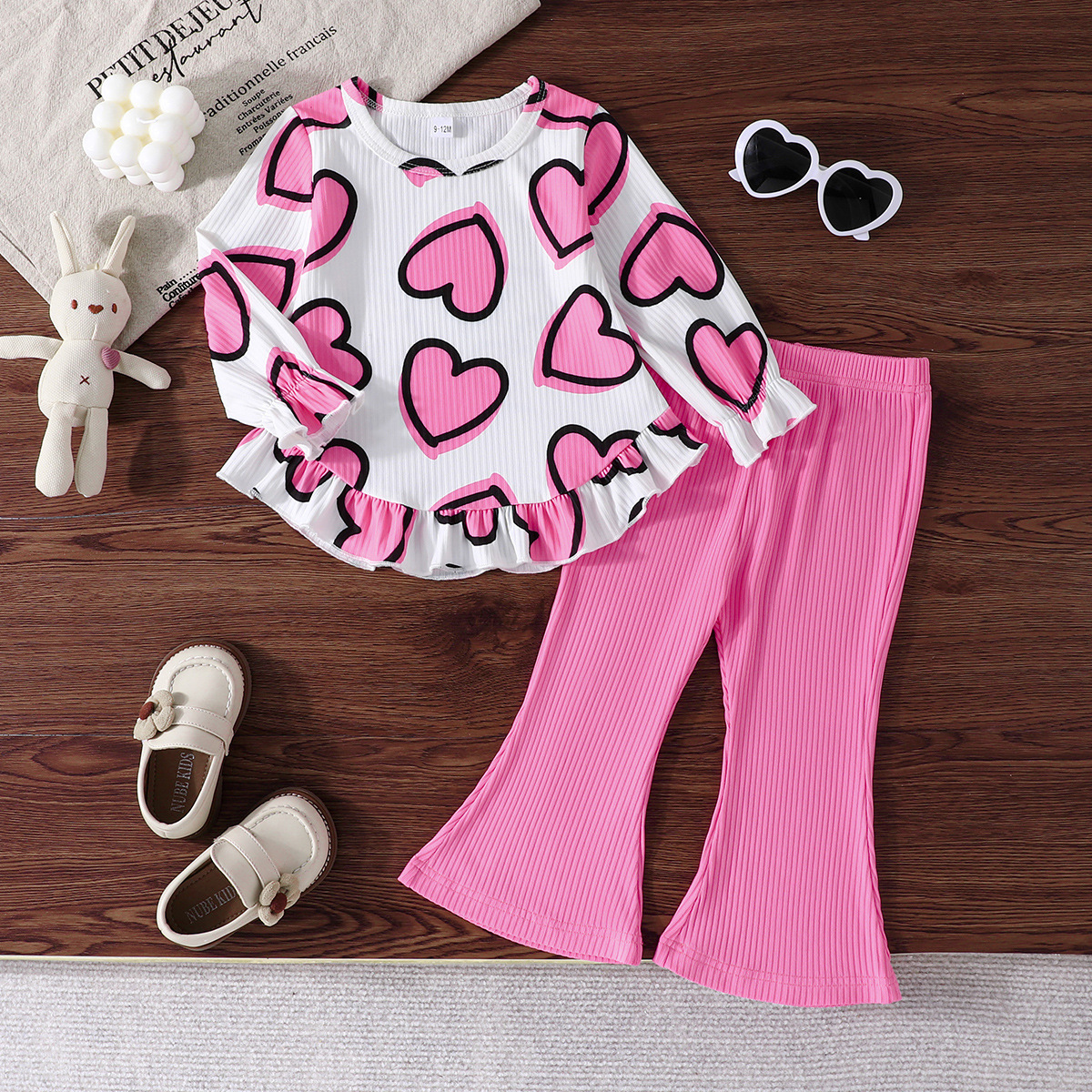 autumn cute long-sleeve girl's with a round collar