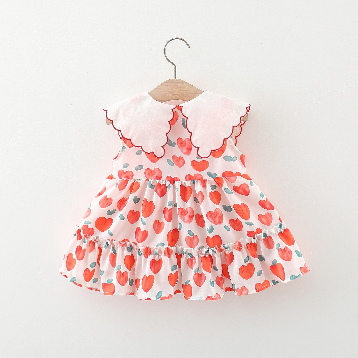 Princess Cartoon Heart Shape Cotton Girls Dresses display picture 4