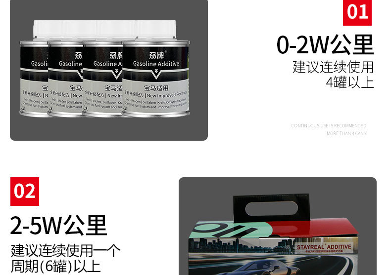 Suitable for Bmw Special Fuel Additive Imported Pea Carbon Removal Fuel Treasure Cleaning Agent 120ml*6 Bottles