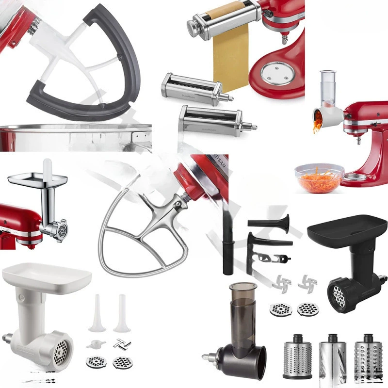 Подходит для кухонной машины KitchenAid, аксессуары для приготовления лапши и крюк для теста, мясорубка, машина для салата