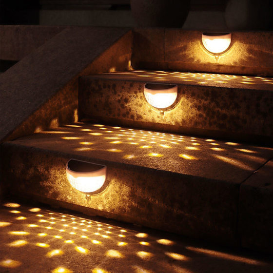 solar light outdoor garden light waterproof led wall washer light home garden decorative fence light solar wall light