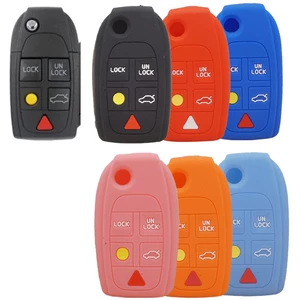 Suitable for Volvo XC90 folding remote key XC90/S80 car silicone key case