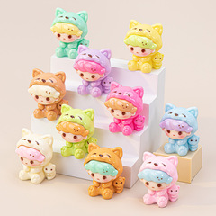キツネパジャマ Dimo DIY ジュエリーアクセサリートレンディなブラインドバッグ樹脂人形ライブブロードキャストデスクトップ装飾品