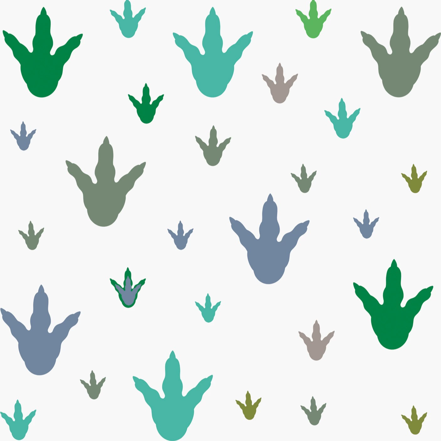 Внешняя торговля динозавр следы наклейки следов наклейки декоративная комбинация DIY граффити ПВХ настенная наклейка животных наклейки