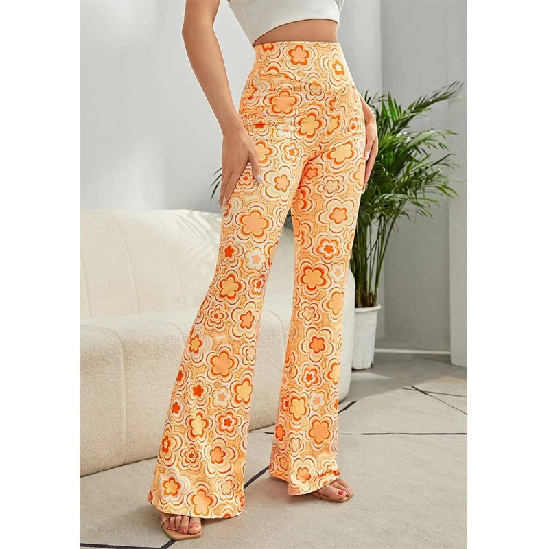 Women's Daily Street Casual Flower Full Length Printing Casual Pants display picture 1