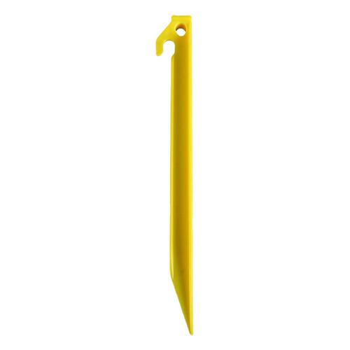 Manufacturer cross-border 230mm camping tent PP plastic ground nails yellow fixed ground nails beach windproof plastic ground nails