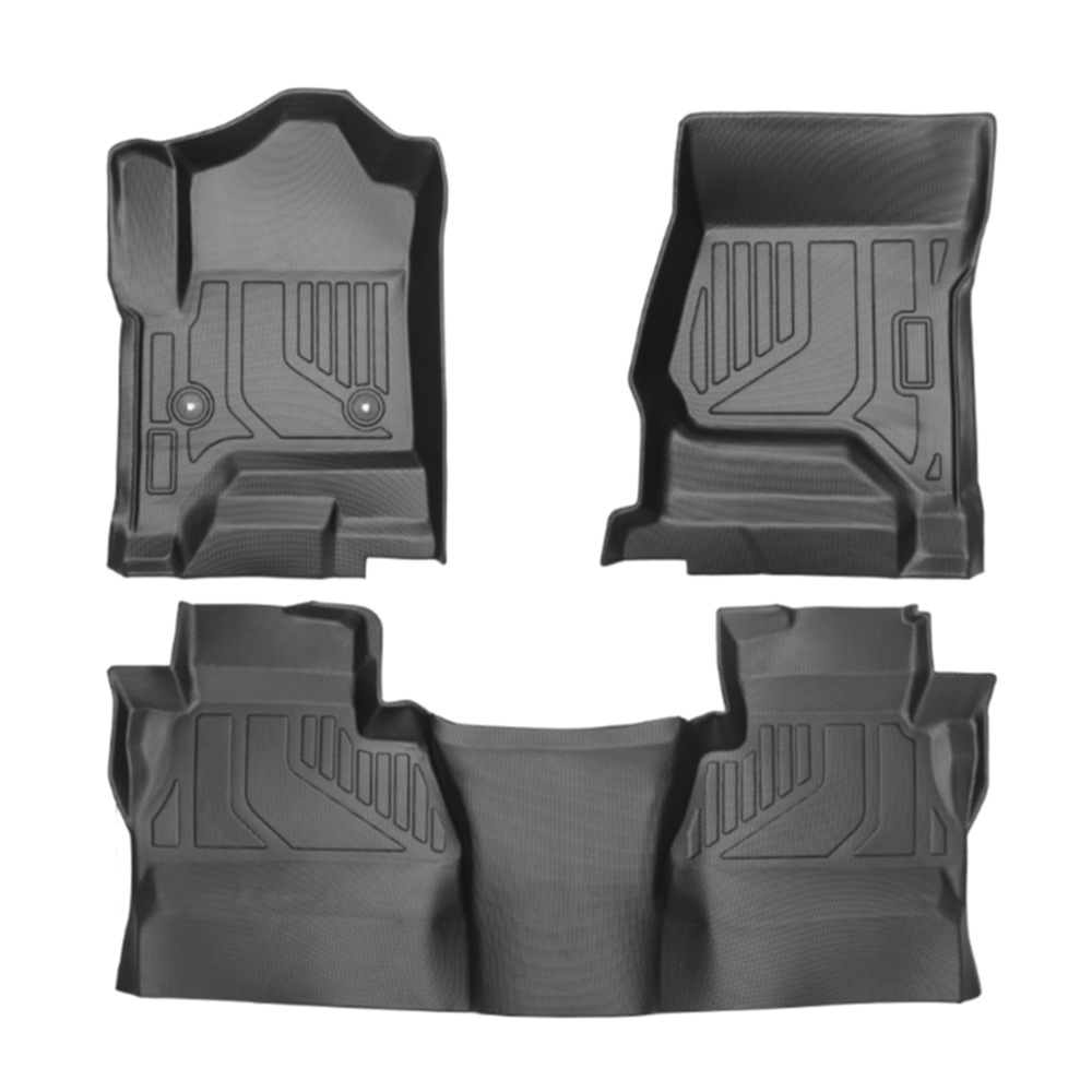 Aplicable a Silverado1500 2014 - 2019 TPE Foot Pad 3D para todo el clima Foot Pad