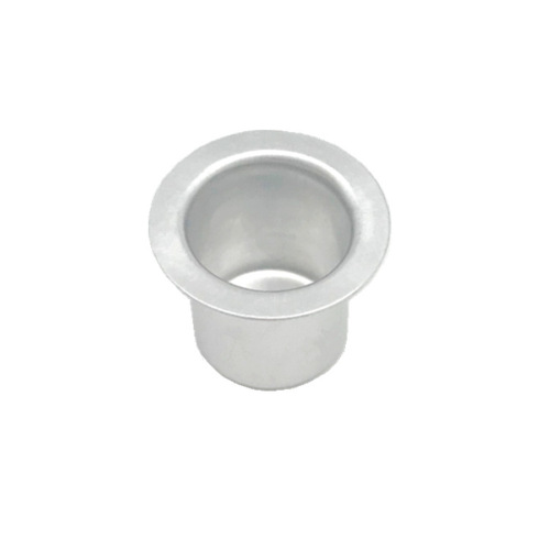 Manufacturer wholesale metal candle holder flat edge white aluminum cup crafts table candlelight ornaments Christmas candle cup base