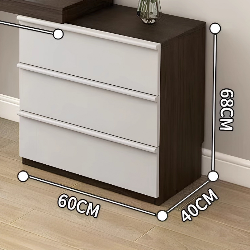 Tocador de madera maciza, tocador, espejo, tapa oculta, 2025, nuevo gabinete chino, una habitación moderna, simple