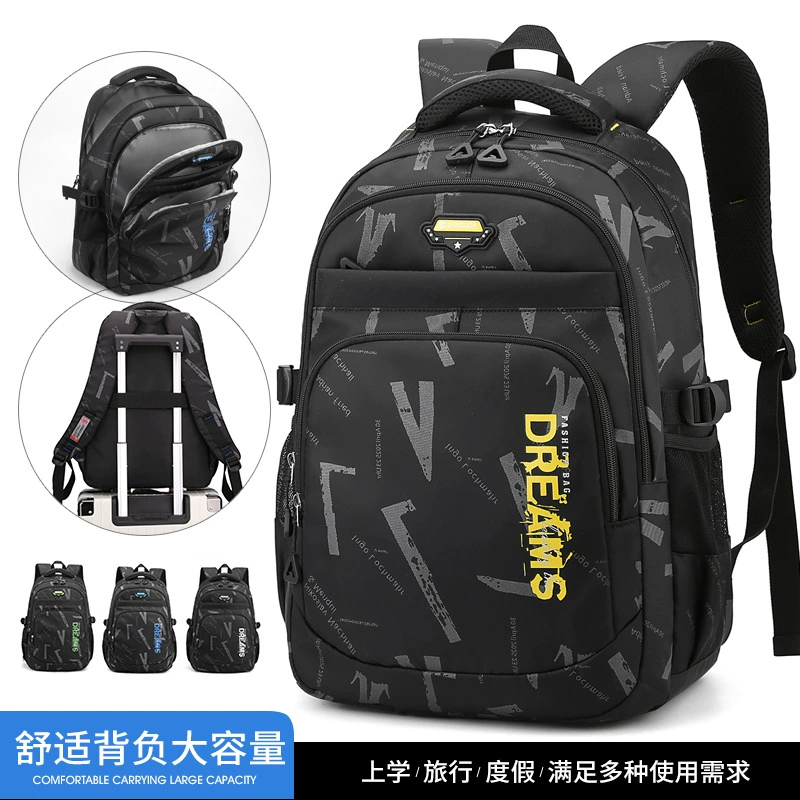 Capacious school bag lightweight, backpack, for secondary school, spine protection