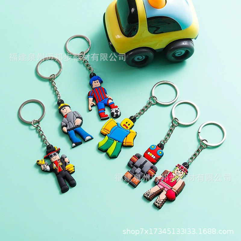 Spot manufacturers building blocks key chain silicone key chain animation for cross-border e-commerce Amazon Ali International/ Spot manufacturers building blocks key chain silicone key chain animation for cross-border e-commerce Amazon Ali International/