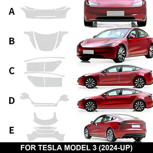 Suitable for 24 Tesla model3 Huanxin Edition Professional Invisible Car Clothing TPU Paint Protective Film PPF Cross Border