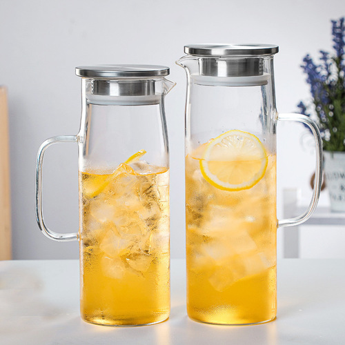 Glass cold kettle high borosilicate juice pot teapot wholesale heat-resistant high temperature large capacity teapot household cold kettle