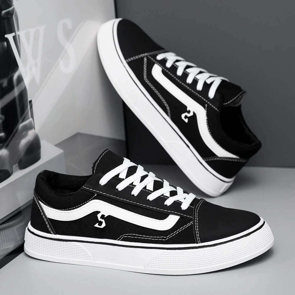 Мужская кроссовка Низкая брезентовая обувь Подростковая 2024 новая корейская версия уличной универсальной обуви на открытом воздухе повседневная обувь