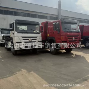 İkinci əl Howo dartıcı başlığı, ikili ötürücülü, 371 at gücündə ağır dartıcı