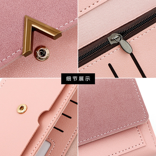 New women's wallet fashion simple women's pu long wallet wallet multi-card slot card bag clutch wholesale