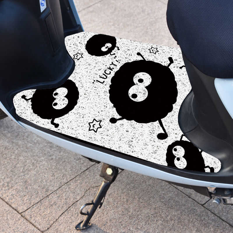 Cute Coal Ball Foot Mat Electric Car Motorcycle Universal Yadi Emma Little Turtle King Foot Mat Foot Mat Waterproof