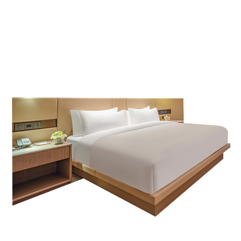 Kaiyuan Famous Hotel Room Furniture Complete Set Custom-Made B&B Bed Box Hotel Bedside Table Sofa Complete Set Renovation