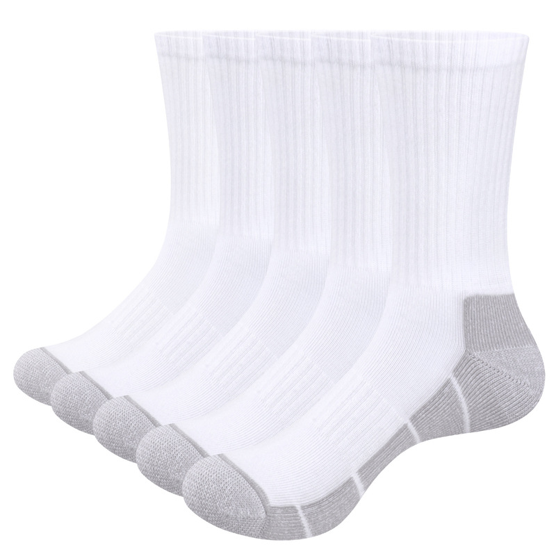 YUEDGE Women's Sports Socks Solid Color Sweat Absorbing Non-slip Running Basketball Tennis Hiking New Product