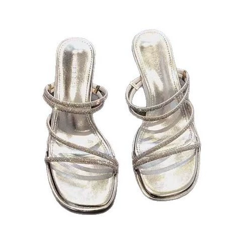 Summer sandals, slippers, thin strap, suitable with a skirt