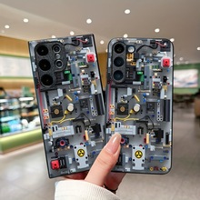 创意A90保护套S24钢化玻璃手机壳电路板A54适用A16三星S25ULTRA