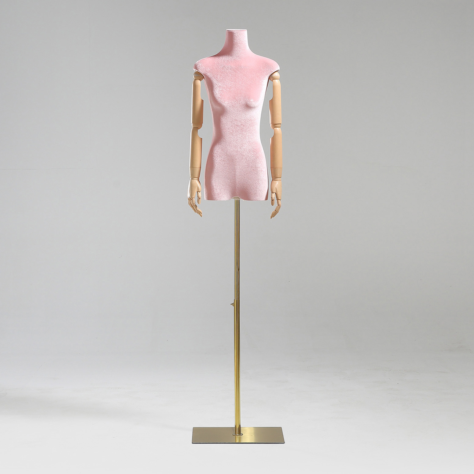 Modelo de tienda de ropa estante de exhibición de terciopelo pecho plano cuerpo plano ropa de mujer modelo de busto accesorios ventana estante modelo de plataforma image 47