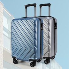 新款20寸行李箱学生大容量万向轮拉杆箱密码锁条纹旅行箱厂家批发