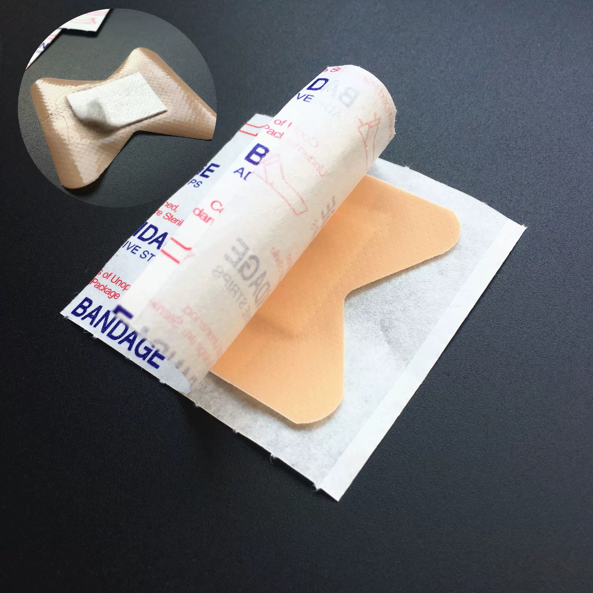 Бленда-бабочка Бленда телесного цвета PE водонепроницаемые 50*45 мм аксессуары для первой помощи Микропористая дышащая наклейка на кончик пальца