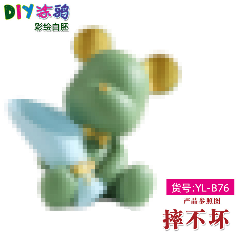 Gran vinilo yeso muñeca embrión blanco al por mayor puntada alcancía gran puntada artesanal DIY colorear blanco