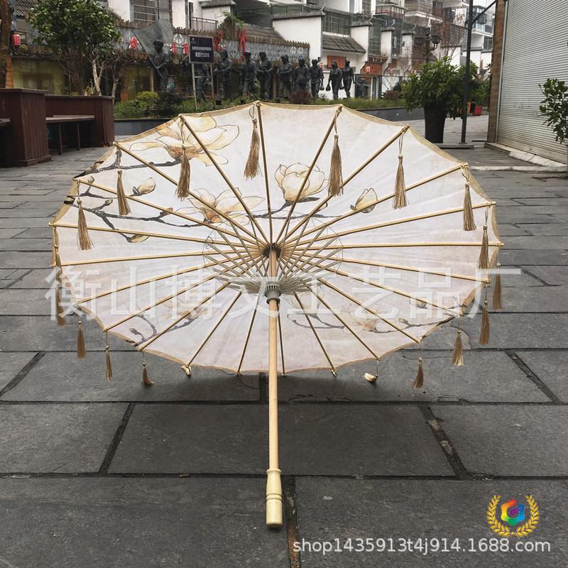 ✅古风油纸伞舞蹈演出拍照汉服中国风工艺雨伞装饰景区摆摊流苏遮