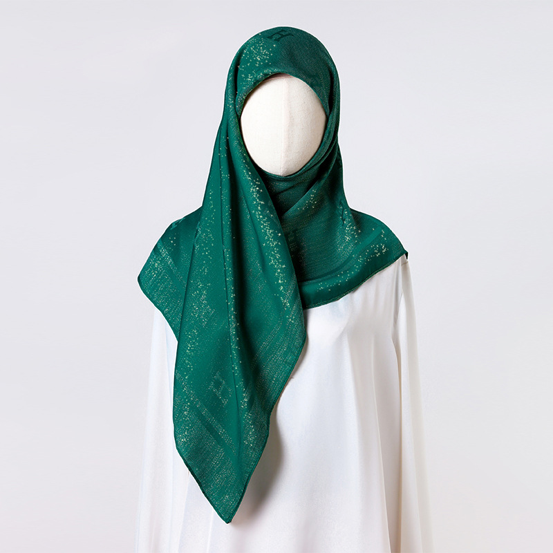 Turkish Women's Solid Colour Hijab Exquisite Multi-functional Shawl_voghion.com