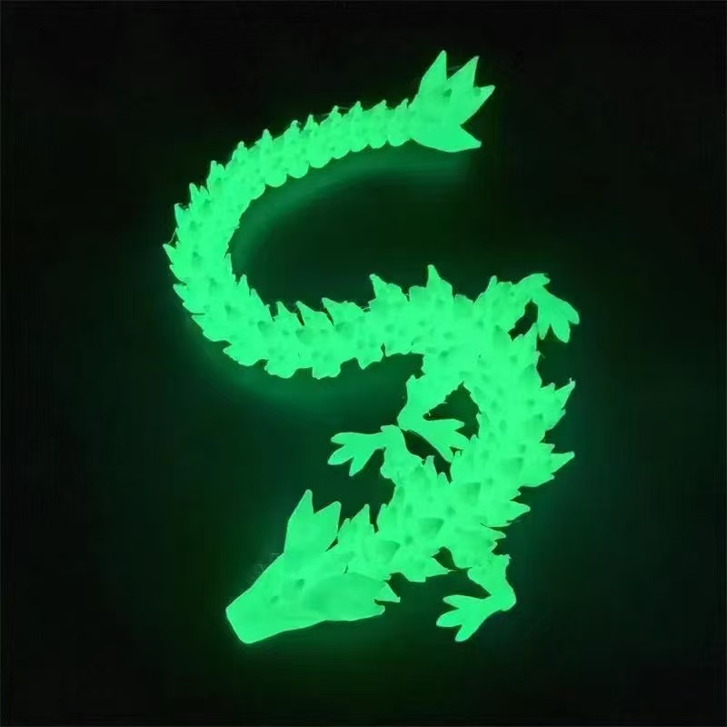 TK Amazon 人気の 3D プリントおもちゃ発光ドラゴンクリスタルドラゴン柔軟な可動装飾品クリエイティブ教育玩具|undefined